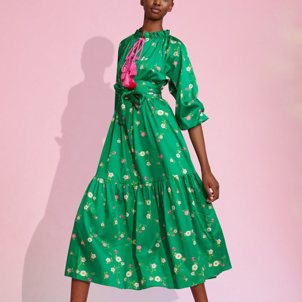 Cynthia Rowley - Sanibel Cotton Dress - Green Floral